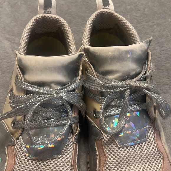 Steve Madden - J Cliff sneakers, well-worn, size 5, pink sparkle - Picture 6 of 6